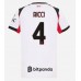 Tanie Strój piłkarski AC Milan Samuele Ricci #4 Koszulka Wyjazdowej dla damskie 2025-26 Krótkie Rękawy